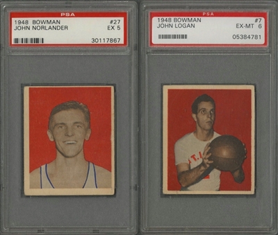 1948 Bowman Basketball Collection (16 Different)